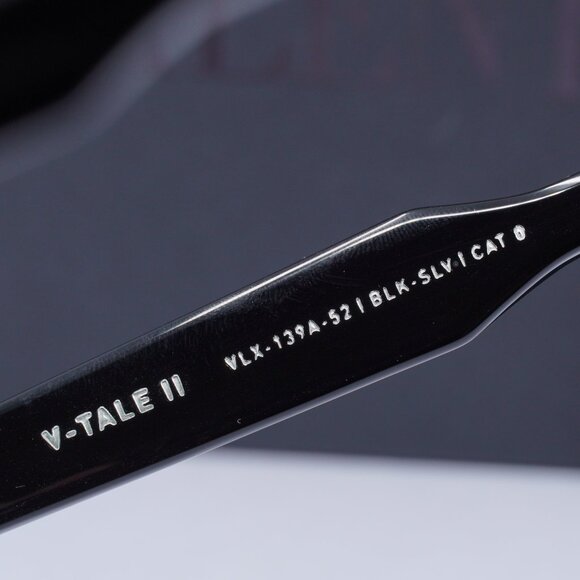 Valentino V-TALE II VLX-139A Aviator Eyeglasses 52mm - Shiny Black - Picture 6 of 11